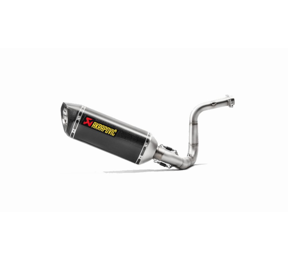 AKRAPOVIC FULL SYSTEM RACING LINE CARBON END CAP CARBON BMW G 310 R/GS