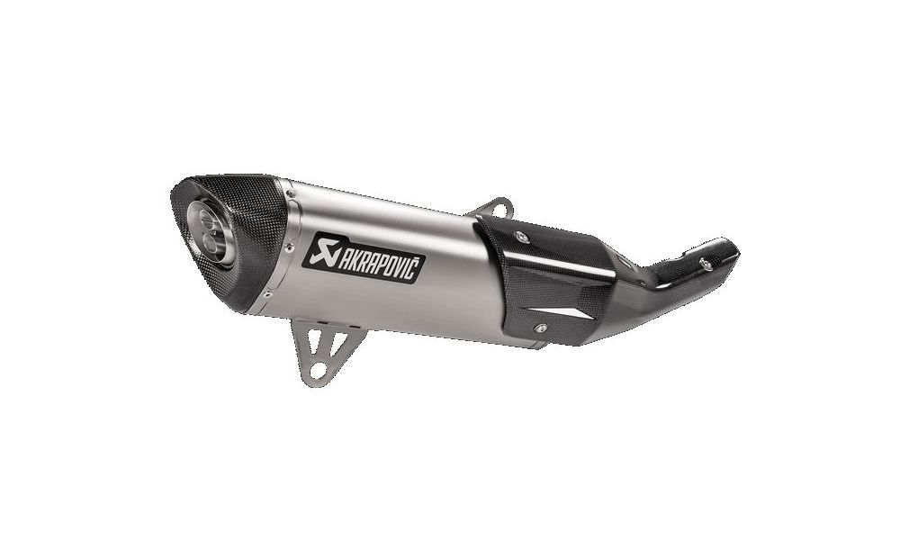 Akrapovic silencieux Titane homologué avec embout en carbone pour BMW C 400 X, C 400 GT