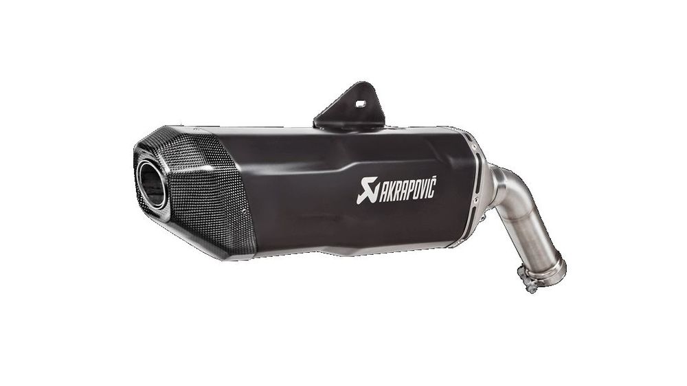 AKRAPOVIC ENDSCHALLDÄMPFER TITAN SCHWARZ MIT CARBON-ENDKAPPE FÜR BMW F 850 GS / 