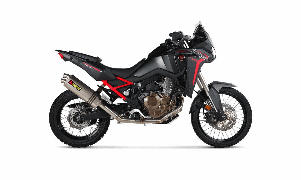 Akrapovic sistema di scarico completo collettori inox honda crf 1100l africa twin