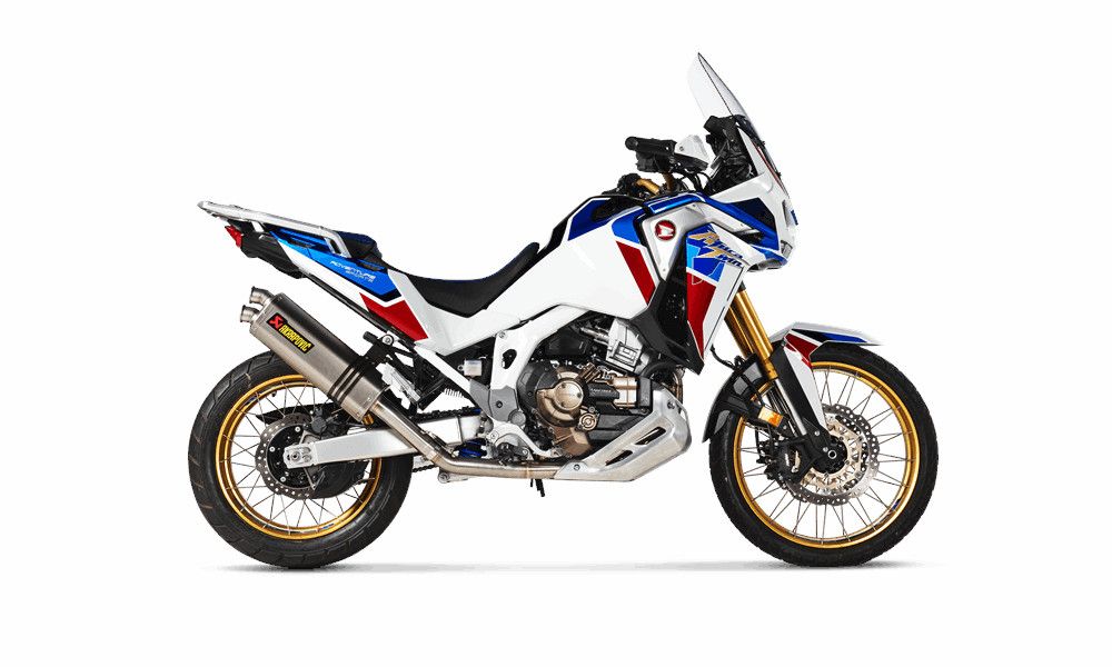 Akrapovic sistema scarico completo collettori inox honda crf 1100l africa twin adv sport