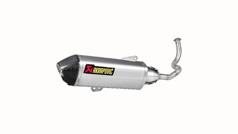 AKRAPOVIC AUSPUFFANLAGE MIT EG-TYPGENEHMIGUNG EDELSTAHL EDELSTAHL FÜR HONDA SH 1