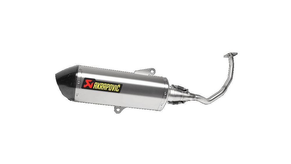 AKRAPOVIC FULL SYSTEM STAINLESS STEEL APPROVED END CAP CARBON HONDA FORZA 