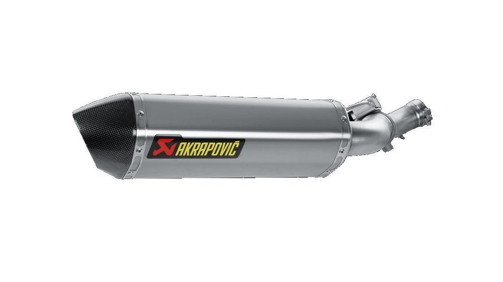 AKRAPOVIC EXHAUST SP LINE WITH TITANIUM OUTER SLEEVE CARBON END CAP APPROV
