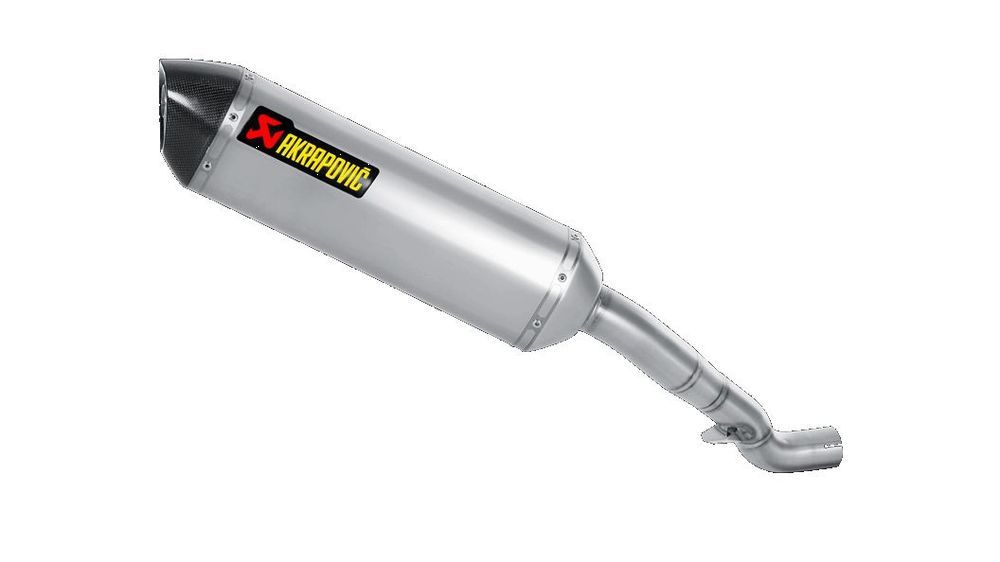 Akrapovic Echappement Slip on enveloppe Titane , embout Carbone, homologué pour Honda CB 900 F Hornet