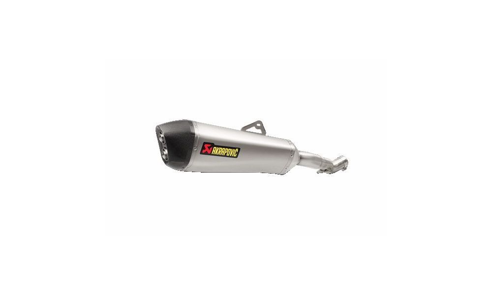 Akrapovic Silencieux Slip on Titane avec embout en carbone pour Honda CROSSTOURER