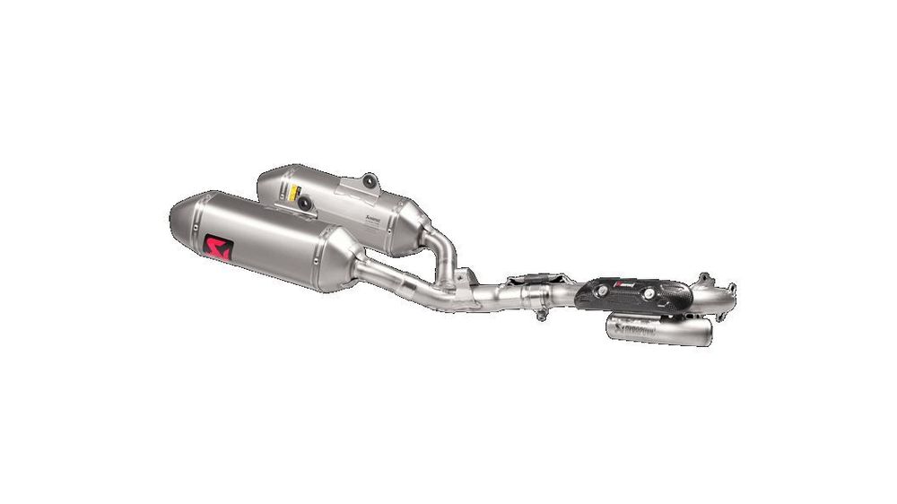 Akrapovic Ligne complètede Acier inoxydable double Silencieux for Honda CRF 250 R