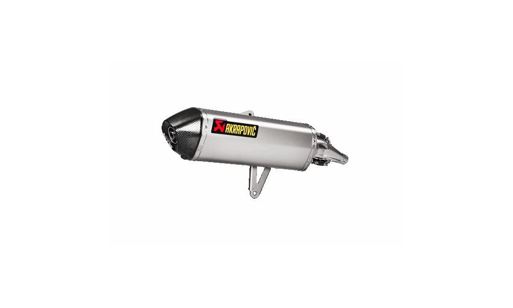 Silencioso de Akrapovic Inox con tapa de carbono para Honda SH 300 I