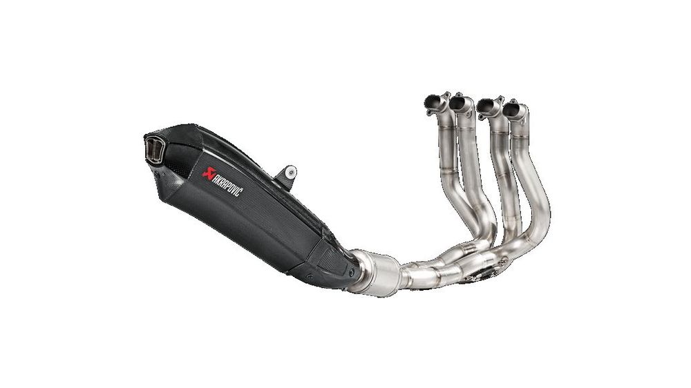 Akrapovic sistema di scarico completo carbonio kawasaki ninja h2/h2r