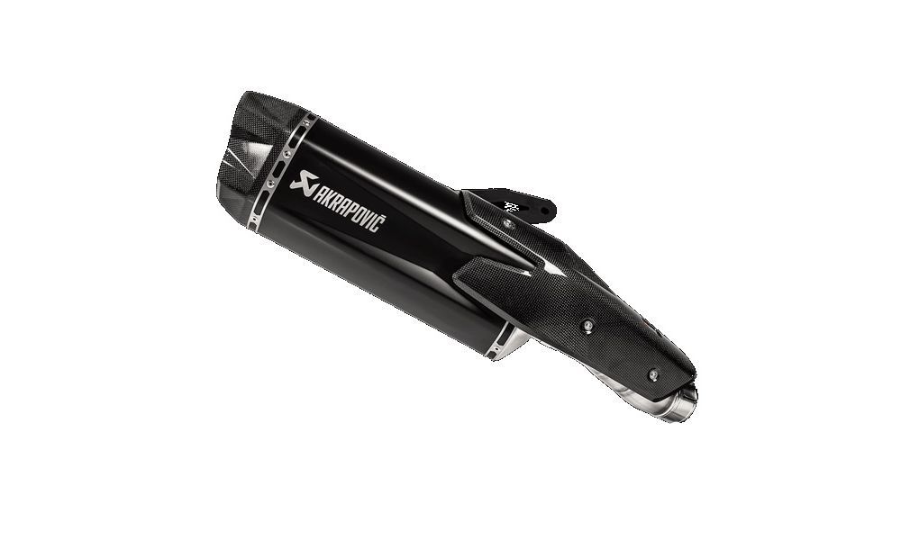 Akrapovic terminale titanio nero omologato con kawasaki z h2