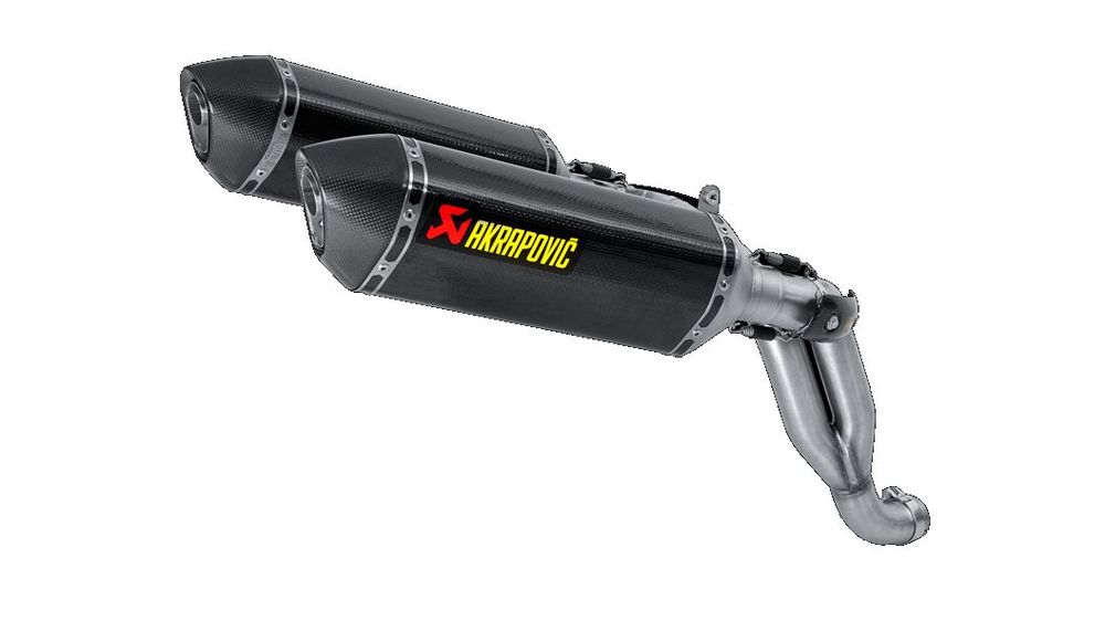 Akrapovic par escapes carcasa/tapa carbono triumph speed triple 1050