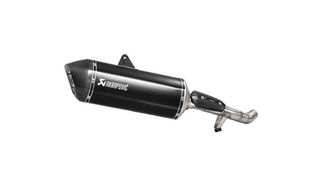 Akrapovic terminale titanio nero omologato per triumph tiger 1200 xc/xr
