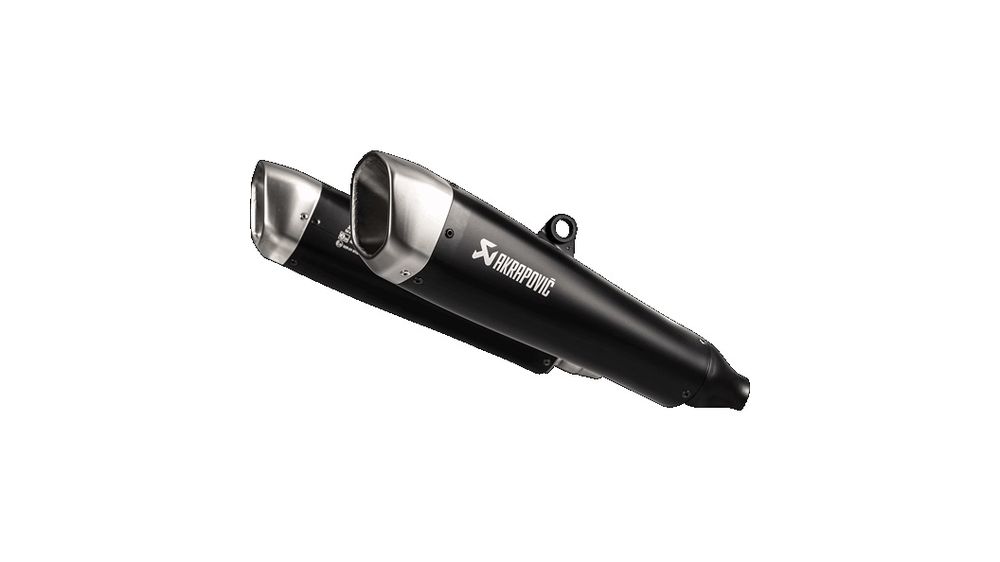 Akrapovic coppia di terminali titanio nero omologato triumph speed twin