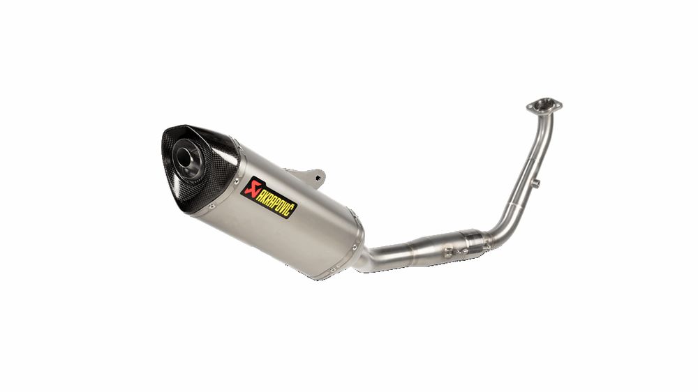 Akrapovic sistema scarico completo terminale titanio omol yamaha mt 125