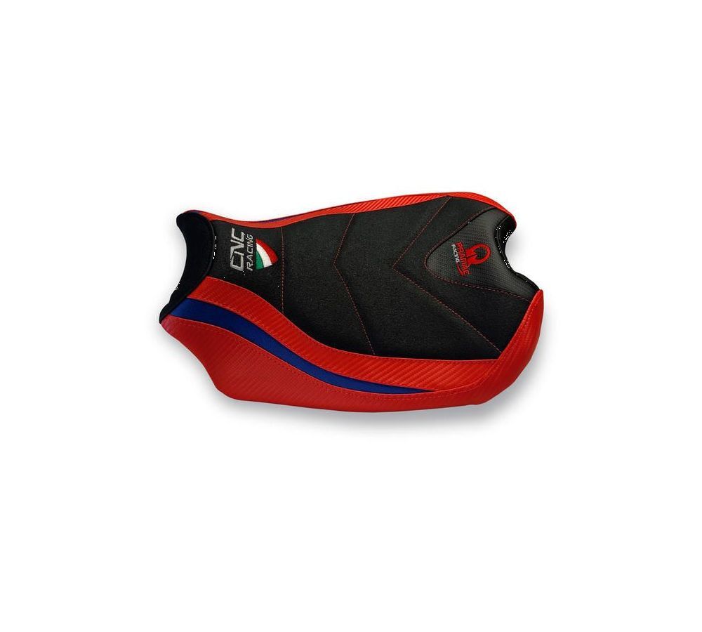 CNC Racing seat cover black / red Pramac racing for Ducati Panigale V4