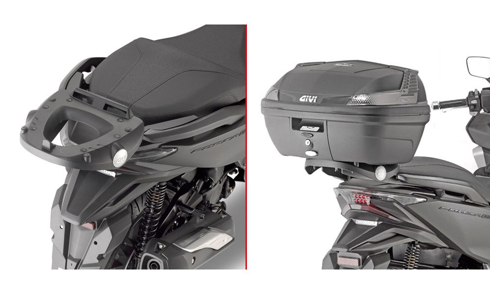 Givi Adaptador posterior para Monolock or maletas Monokey para Honda Forza 125 ABS, Forza 300