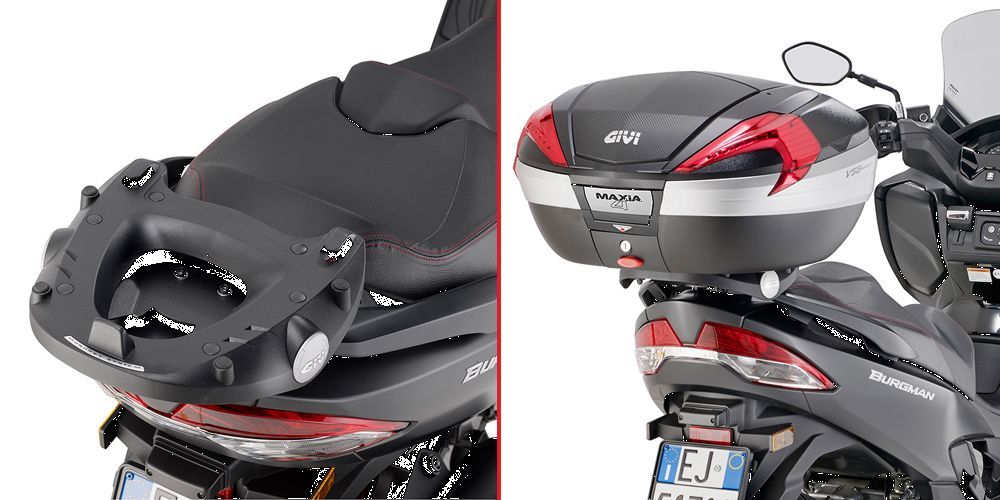 Givi Topcase Träger für Monolock oder Monokey koffer für Suzuki Burgman 400 K7-K8-K9-L0-L1-L2-L3-L4-L5-L6