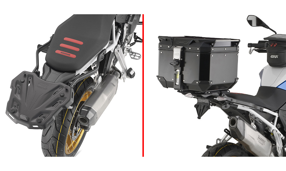 Specific rear rack for top case Givi Monokey for BMW F 900 GS