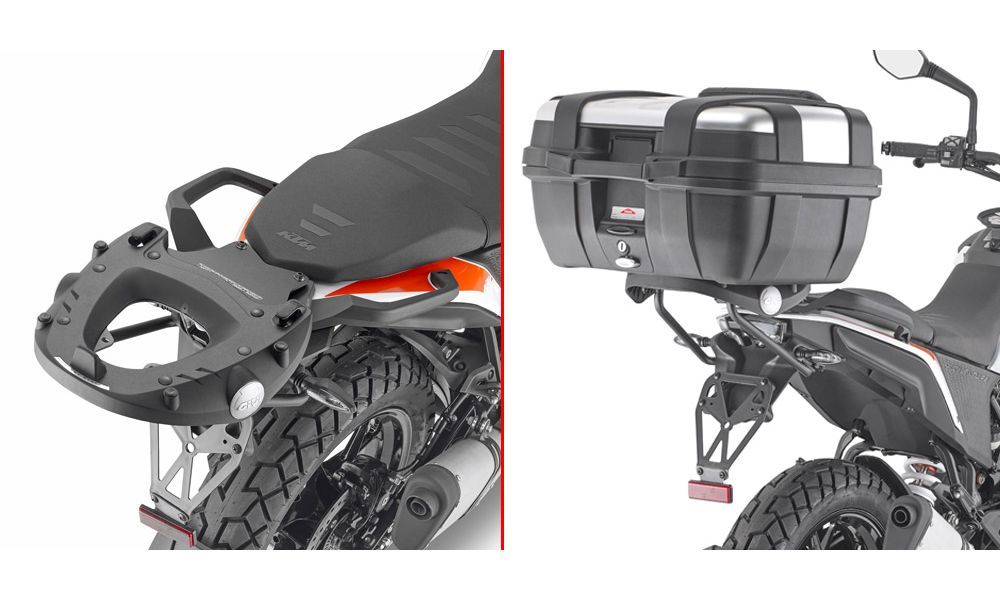 Givi rear rack for Monolock or Monokey top case for KTM 390 Adventure