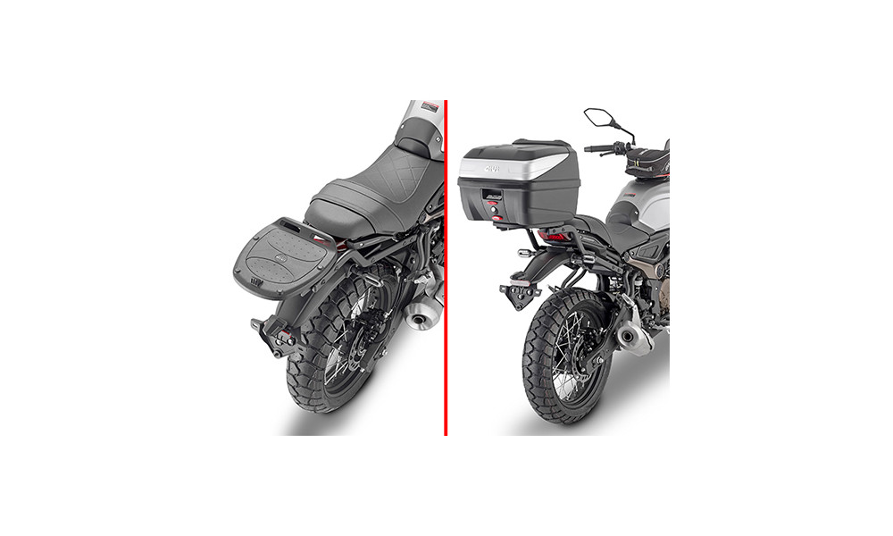 Attacco posteriore per bauletto Givi Monolock Voge trofeo 300ac Scrambler