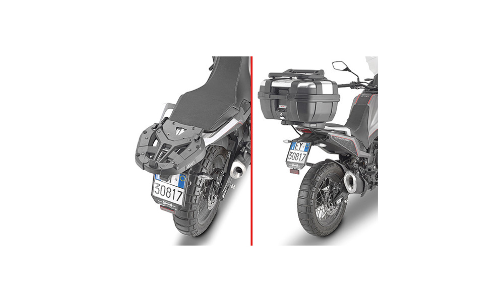 Attacco posteriore bauletto Givi Monokey/Monolock Moto Morini X-cape 649