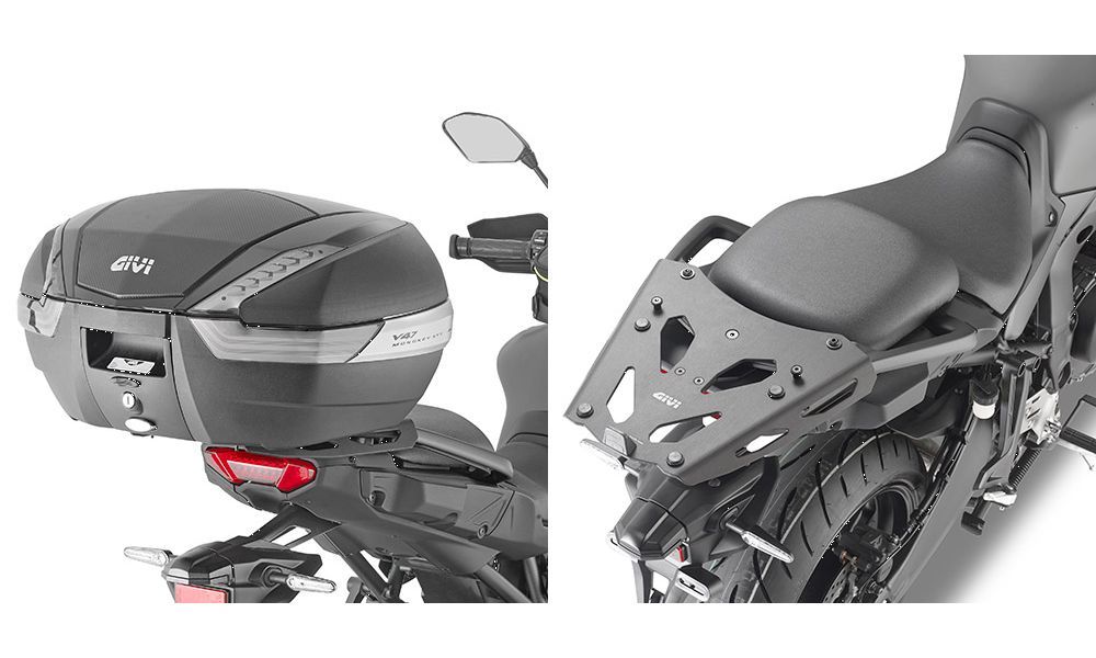 GIVI ADAPTADOR POSTERIOR NEGRO ALUMINIO PARA YAMAHA TRACER 9 (21)