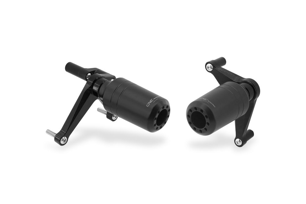 CNC RACING FRAME CRASH PROTECTORS BLACK DUCATI PANIGALE V4