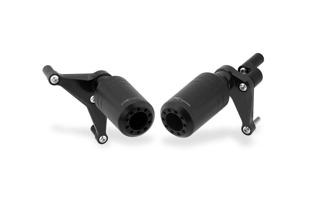 CNC RACING FRAME CRASH PROTECTORS BLACK DUCATI PANIGALE V4