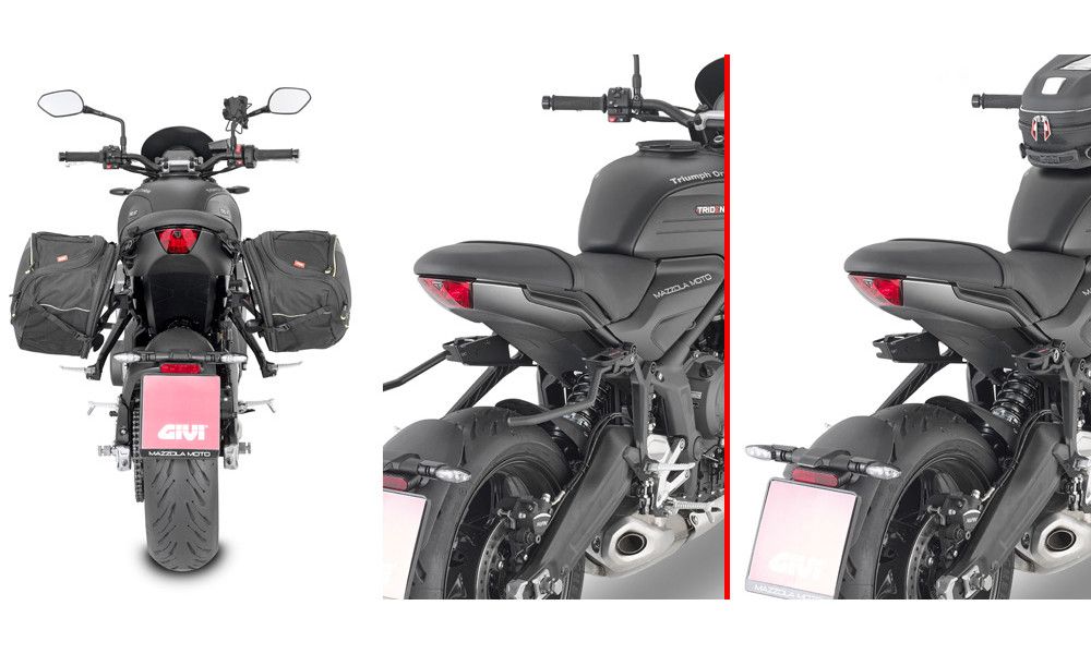 Telaietti sgancio rapido Givi per borse soffici laterali TriumPH trident 660