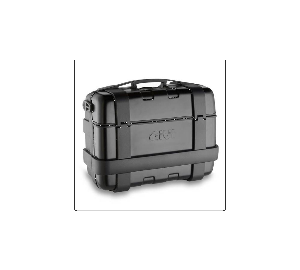 GIVI TREKKER SIDE CASE 33 LT BLACK WITH ALUMINIUM COVER