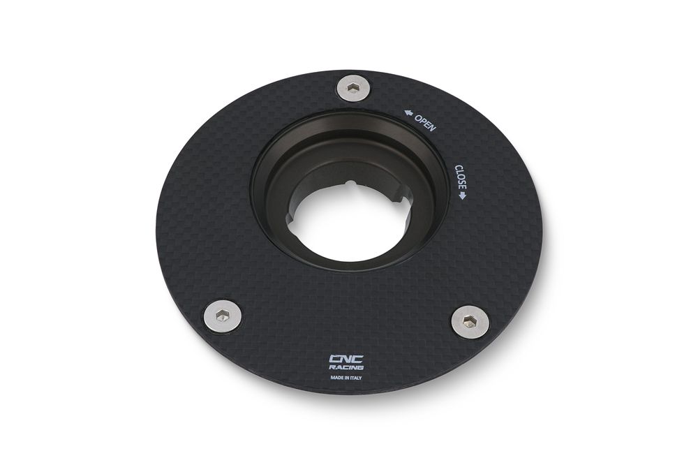 CNC RACING FUEL TANK CAP FLANGE CARBON MATTE MONSTER 600/620/695