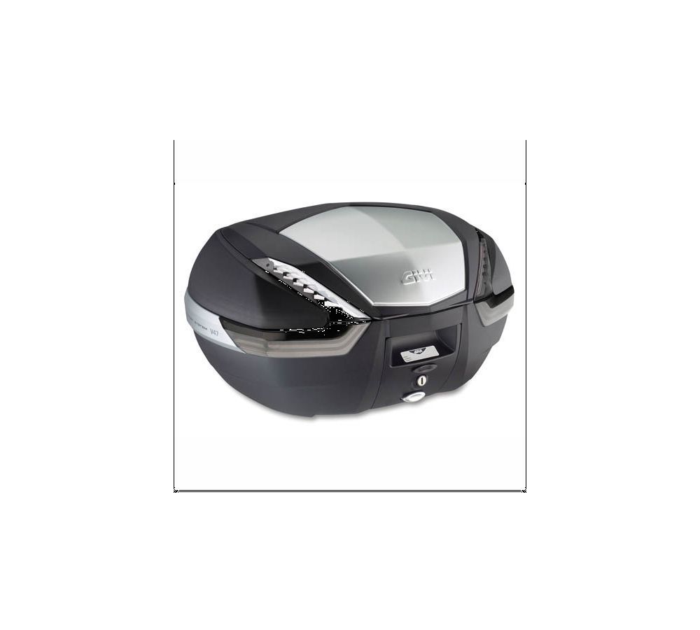 Top case tech V47 47 litri black with carbon finish Givi