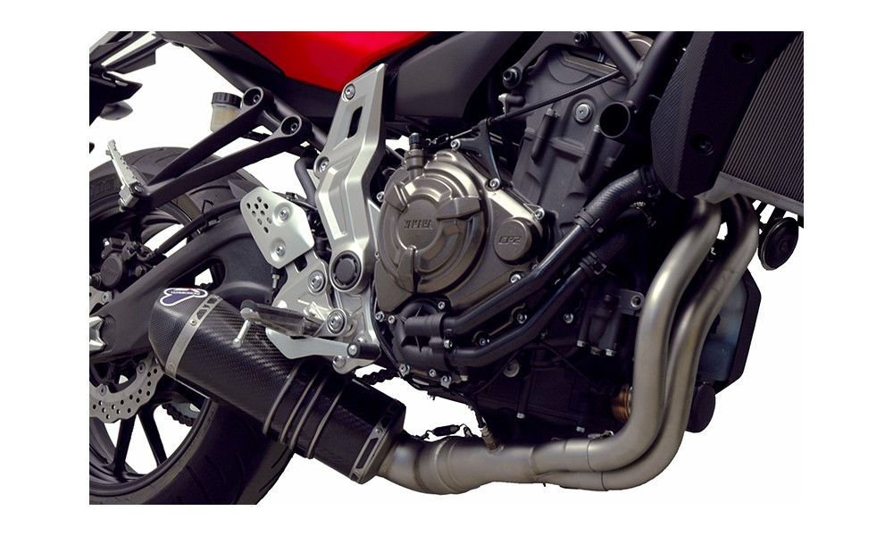 Sistema de escape completo Termignoni homologado carbono Yamaha MT-07 / XSR 700
