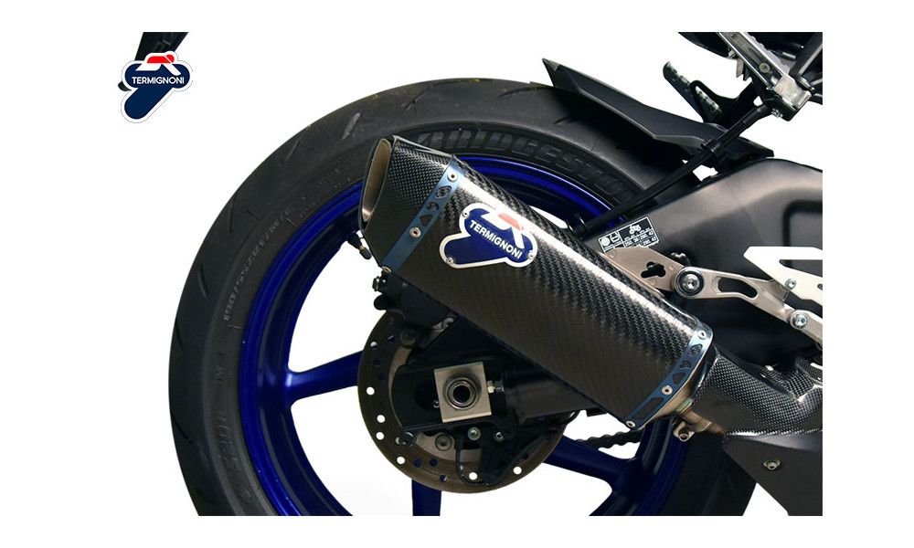 Termignoni Silencer Force approved in carbon for Yamaha YZF-R1