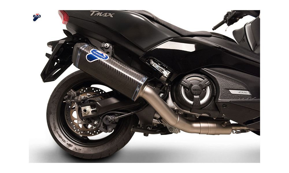 Termignoni Sistema de escape de carbono para Yamaha T-MAX 530 &#39;17-19