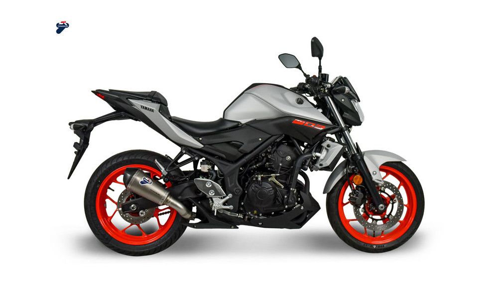 Conical Termignoni Relevance silencer for Yamaha R3-MT3