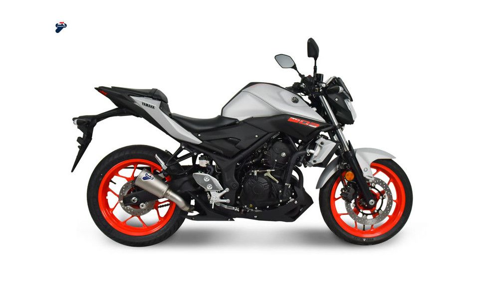 Stainless steel Termignoni silencer for Yamaha R3-MT3