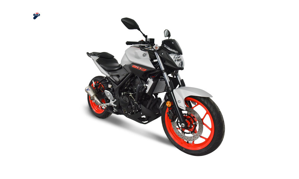 Stainless steel Termignoni silencer for Yamaha R3-MT3